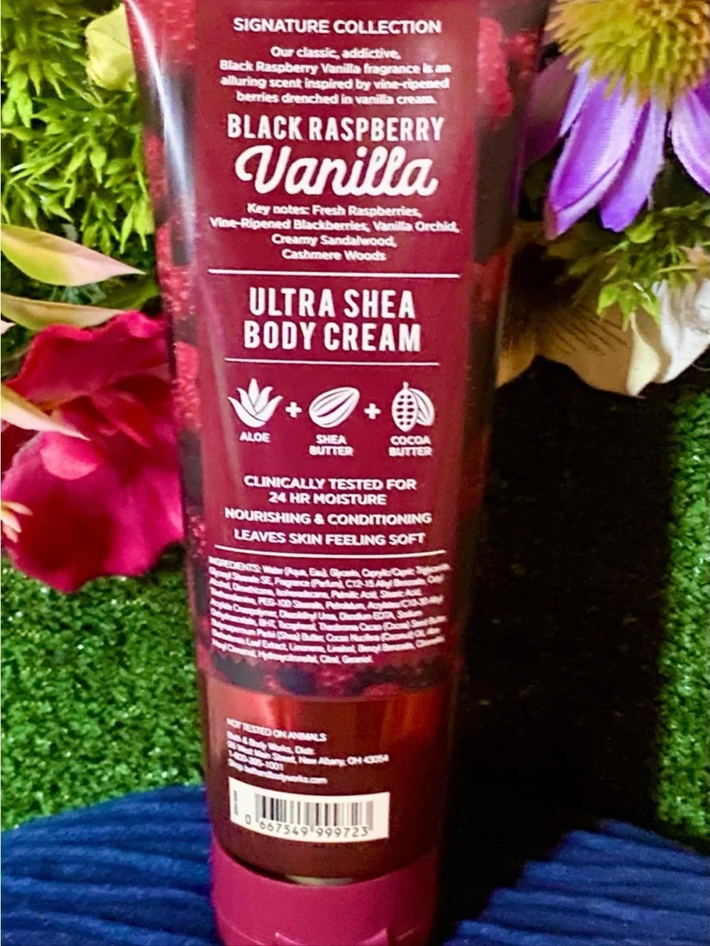 Bath & Works Black Raspberry Vanilla 24hr Moisture Shea Cream 8oz discontinued - Picture 2 of 2